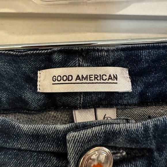GOOD AMERICAN   Good Legs High Waist Raw Hem Skinny Jeans - 14/32 - Picture 2 of 4